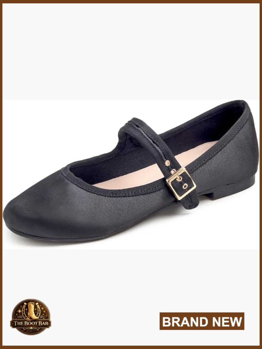Soft Cushion Mary Jane Ballet Flats Round Toe Buckle Comfort Walking Shoes
